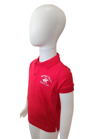ΜΠΛΟΥΖΑ POLO ΓΙΑ  ΜΙΚΡΟ ΑΓΟΡΙ BEVERLY HILLS POLO 7656MP00236 ΚΟΚΚΙΝΟ
