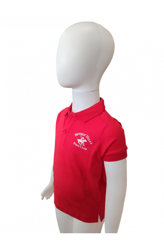 ΜΠΛΟΥΖΑ POLO ΓΙΑ  ΜΙΚΡΟ ΑΓΟΡΙ BEVERLY HILLS POLO 7656MP00236 ΚΟΚΚΙΝΟ