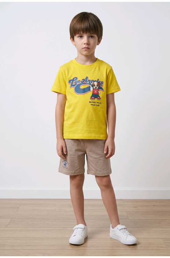 ΣΕΤ ΜΕ ΣΟΡΤΣ  ΓΙΑ ΜΙΚΡΟ ΑΓΟΡΙ BEVERLY HILLS POLO CLUB 7676K0011 GIALLO