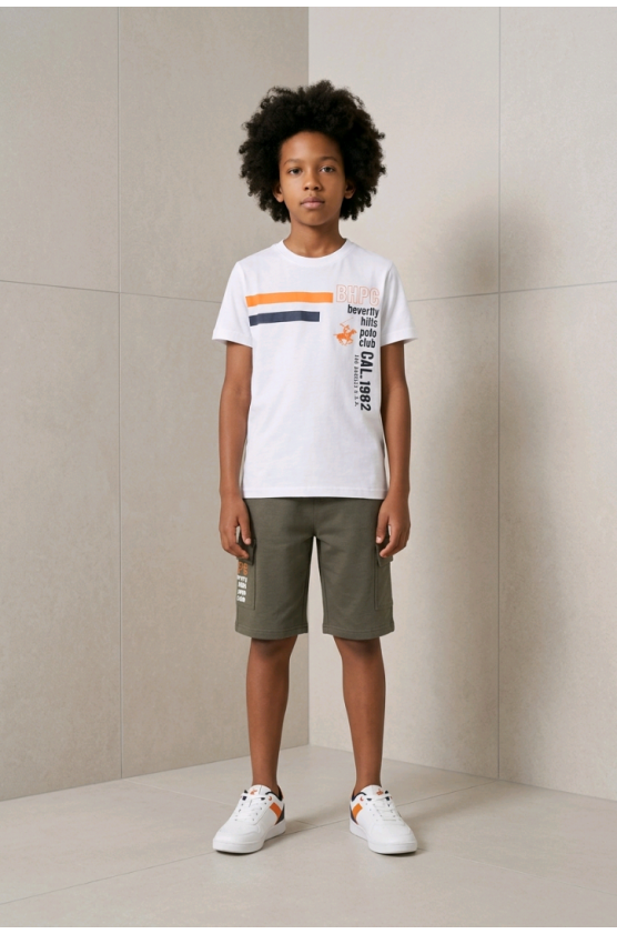 ΣΕΤ ΜΠΛΟΥΖΑ ΜΕ ΣΟΡΤΣ  ΓΙΑ  ΑΓΟΡΙ BEVERLY HILLS POLO CLUB 76B6K0061T WHITE