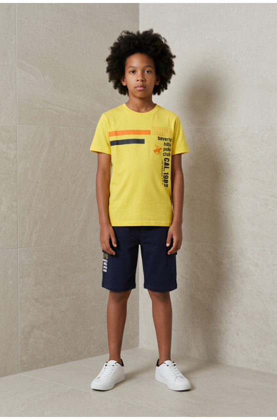 ΣΕΤ ΜΠΛΟΥΖΑ ΜΕ ΣΟΡΤΣ  ΓΙΑ  ΑΓΟΡΙ BEVERLY HILLS POLO CLUB 76B6K0061T GIALLO