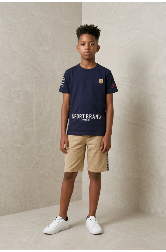 ΣΕΤ ΜΠΛΟΥΖΑ ΜΕ ΣΟΡΤΣ  ΓΙΑ  ΑΓΟΡΙ BEVERLY HILLS POLO CLUB 76B6K0060T BLUE