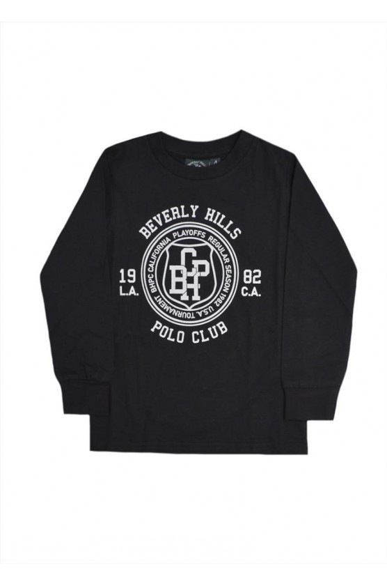 Μπλούζα μακό Για Αγόρι Beverly Hills Polo Club 76B1M0042 BLACK
