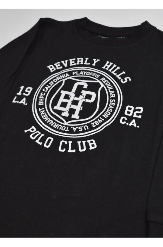 Μπλούζα μακό Για Αγόρι Beverly Hills Polo Club 76B1M0042 BLACK