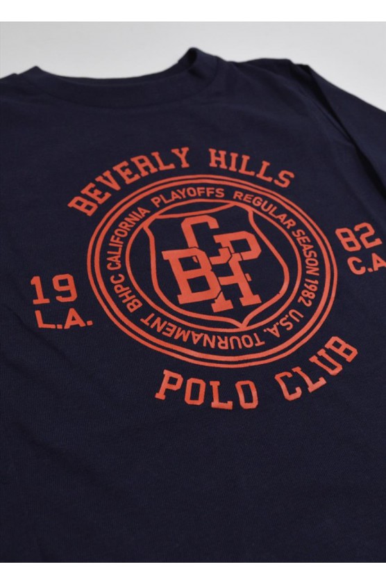 Μπλούζα μακό Για Αγόρι Beverly Hills Polo Club 76B1M0042 Blue