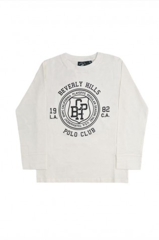 Μπλούζα μακό Για Αγόρι Beverly Hills Polo Club 76B1M0042 White