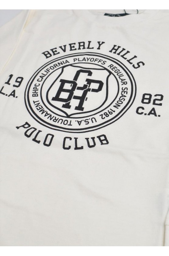 Μπλούζα μακό Για Αγόρι Beverly Hills Polo Club 76B1M0042 White