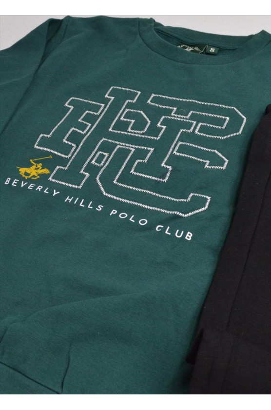 Σετ φόρμας για αγόρια Beverly Hills Polo Club 76B1Τ0014 FOREST GREEN