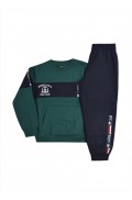Σετ φόρμας για μικρά αγόρια Beverly Hills Polo Club 76B1Τ0020 FOREST GREEN