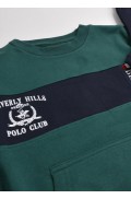 Σετ φόρμας για μικρά αγόρια Beverly Hills Polo Club 76B1Τ0020 FOREST GREEN