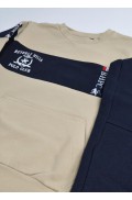 Σετ φόρμας για μικρά αγόρια Beverly Hills Polo Club 76B1Τ0020 NATURAL GREY