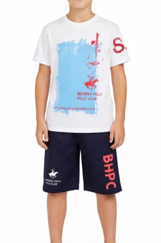 ΣΕΤ ΜΠΛΟΥΖΑ ΜΕ ΣΟΡΤΣ  ΓΙΑ  ΑΓΟΡΙ BEVERLY HILLS POLO CLUB 76B6K0049T WHITE