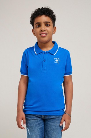 ΜΠΛΟΥΖΑ POLO ΓΙΑ  ΑΓΟΡΙ BEVERLY HILLS POLO CLUB 7636MP00058 BLUE ROYAL