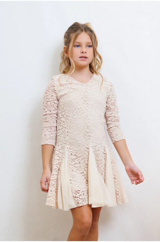 ΦΟΡΕΜΑ ΜΕ ΔΑΝΤΕΛΑ ΓΙΑ ΚΟΡΙΤΣΙΑ ALICE W25-A11061 ΕΚΡΟΥ