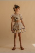 ΣΕΤ ΜΕ ΦΟΥΣΤΑ  FLORAL ΓΙΑ ΚΟΡΙΤΣΙΑ ALICE S26-A18091 KITRINO
