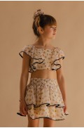 ΣΕΤ ΜΕ ΦΟΥΣΤΑ  FLORAL ΓΙΑ ΚΟΡΙΤΣΙΑ ALICE S26-A18091 KITRINO