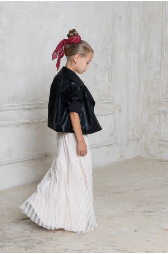 ΜΠΟΥΦΑΝ BIKER ΜΕ ΕΦΕ ΔΕΡΜΑΤΟΣ ALICE W25-13011 ΜΑΥΡΟ