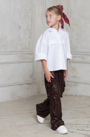 ΠΟΥΚΑΜΙΣΟ  OVERSIZED ΓΙΑ ΚΟΡΙΤΣΙΑ ALICE W25-Α17021 ΕΚΡΟΥ