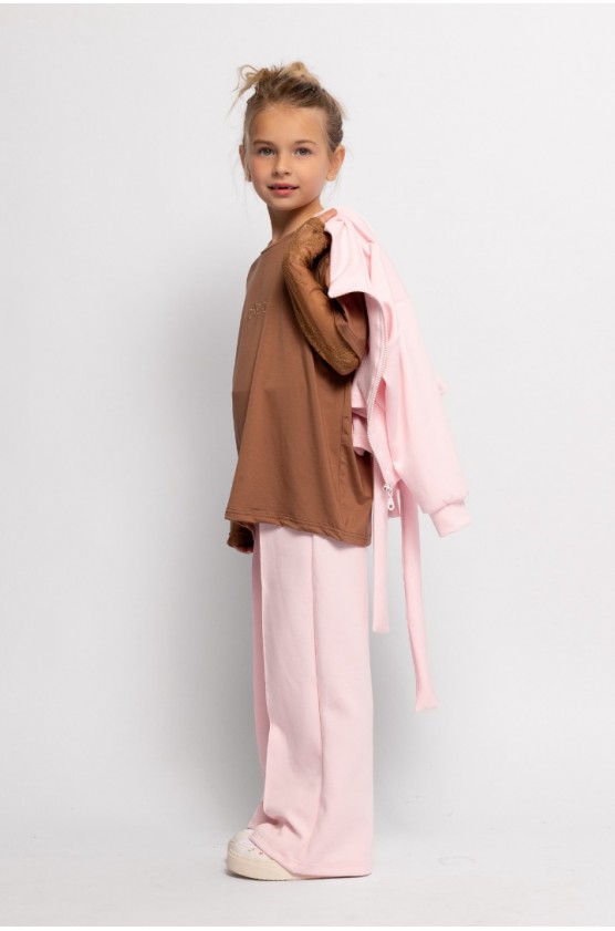 ΜΠΛΟΥΖΑ OVERSIZED ΓΙΑ ΚΟΡΙΤΣΙΑ ALICE S26-A14052 ΚΑΦΕ