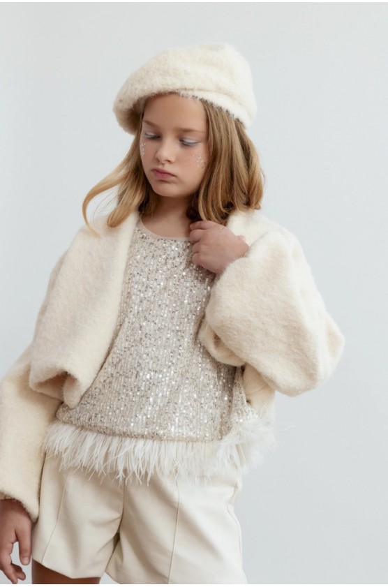 ΣΕΤ ΤΟΠ ΠΑΓΙΕΤΑ ΚΑΙ ΣΟΡΤΣ ΔΕΡΜΑΤΙΝΗ ALICE W25-A18141 ΕΚΡΟΥ