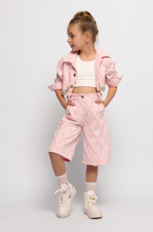 ΒΕΡΜΟΥΔΑ ΤΖΙΝ laser cut ΓΙΑ ΚΟΡΙΤΣΙΑ ALICE S26-A16021 ΡΟΖ