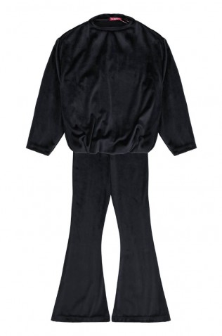 ΣΕΤ ΜΠΛΟΥΖΑ ΜΕ ΚΟΛΑΝ  ΒΕΛΟΥΤΕ ΓΙΑ  ΚΟΡΙΤΣΙΑ DOMER 4690 ΜΑΥΡΟ