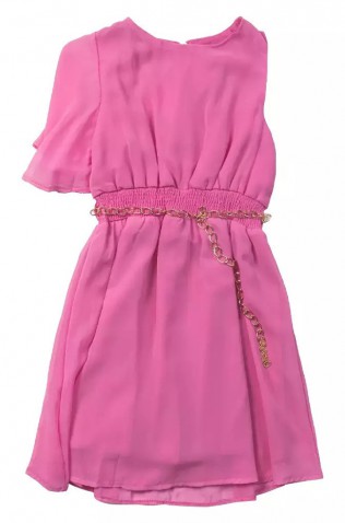 Φόρεμα με έναν ώμο  για κορίτσια  EBITA 242034 φούξια