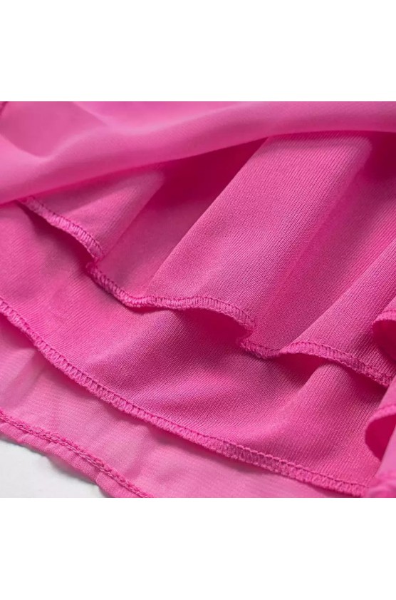 Φόρεμα με έναν ώμο  για κορίτσια  EBITA 242034 φούξια