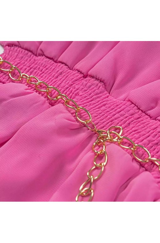 Φόρεμα με έναν ώμο  για κορίτσια  EBITA 242034 φούξια