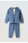 Σετ φόρμας με ζακέτα και μπλουζάκι για κορίτσια EBITA 243252 μπλε