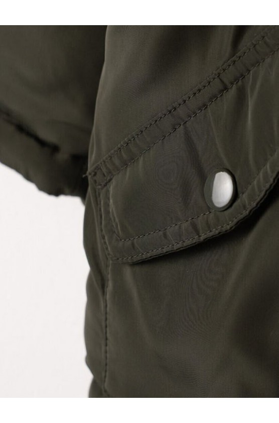 Μπουφάν  για μικρά κορίτσια EBITA 239254 χακί