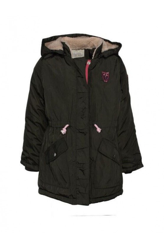 Μπουφάν  για μικρά κορίτσια EBITA 239254 χακί