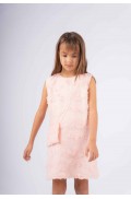Φόρεμα αμάνικο  για κορίτσια  EBITA 242035 Σομόν
