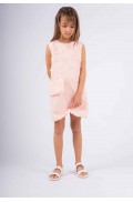 Φόρεμα αμάνικο  για κορίτσια  EBITA 242035 Σομόν