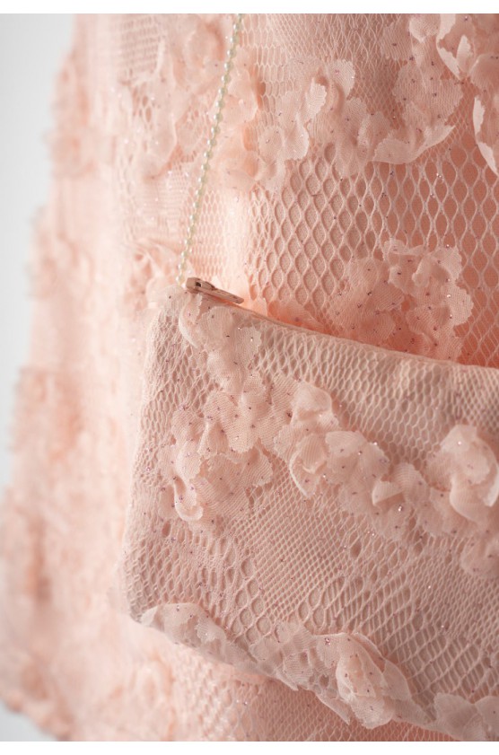 Φόρεμα αμάνικο  για κορίτσια  EBITA 242035 Σομόν