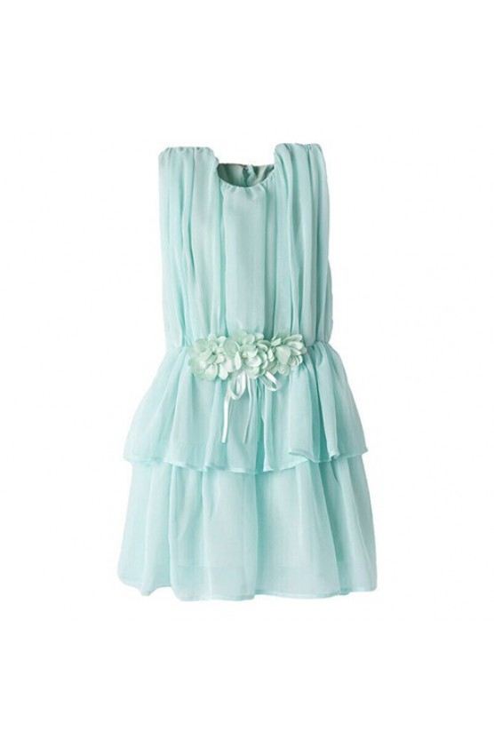 Φόρεμα αμάνικο  για κορίτσια  EBITA 242036 βεραμάν