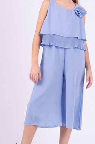 Ολοσωμή παντελόνα για κορίτσια EBITA 242054 Σιέλ