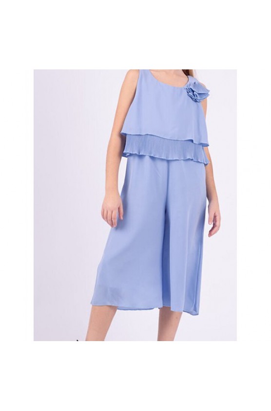 Ολοσωμή παντελόνα για κορίτσια EBITA 242054 Σιέλ