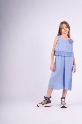 Ολοσωμή παντελόνα για κορίτσια EBITA 242054 Σιέλ