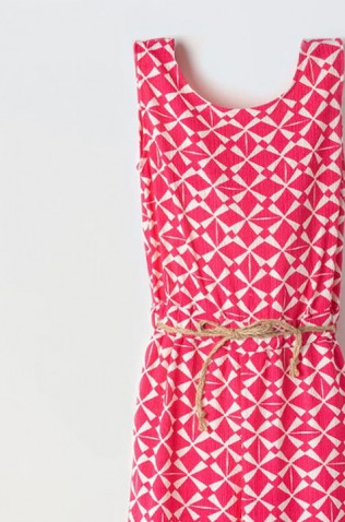 Ολοσωμή παντελόνα για κορίτσια EBITA 242089 λευκό-φούξια