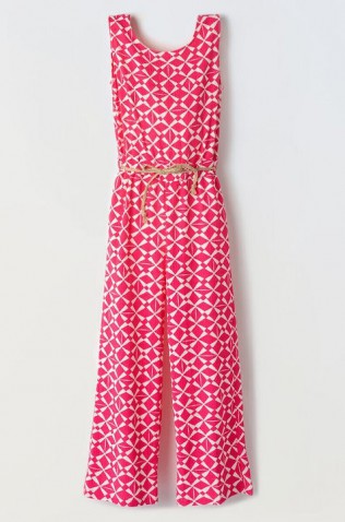 Ολοσωμή παντελόνα για κορίτσια EBITA 242089 λευκό-φούξια