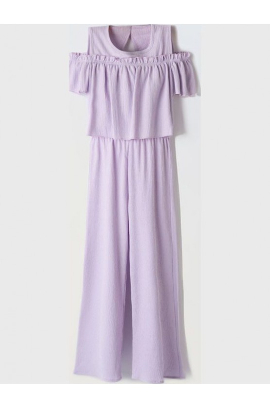 Ολοσωμή παντελόνα για κορίτσια EBITA 242090 λιλά