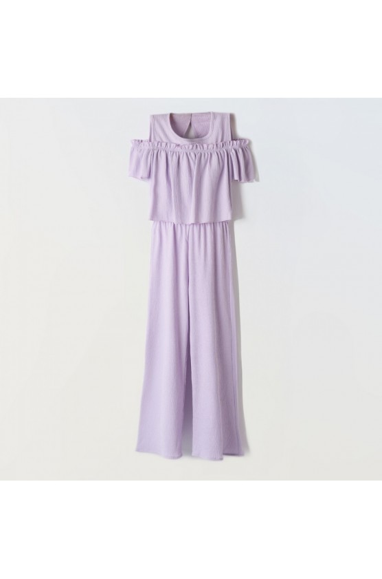 Ολοσωμή παντελόνα για κορίτσια EBITA 242090 λιλά