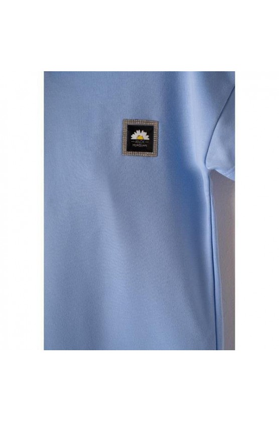 Σετ μπλούζα με παντελόνα cargo  για  κορίτσια EBITA  242092 σιέλ