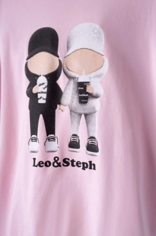 Σετ Μπλούζα με κολάν κάπρι Για Κορίτσι EBITA 242121 ροζ