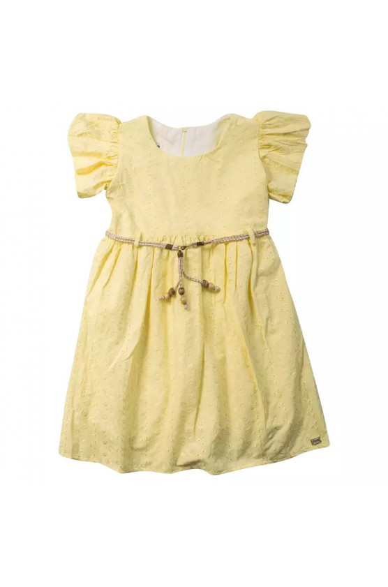 Φόρεμα αμάνικο για μικρά κορίτσια  EBITA 242203 Κίτρινο