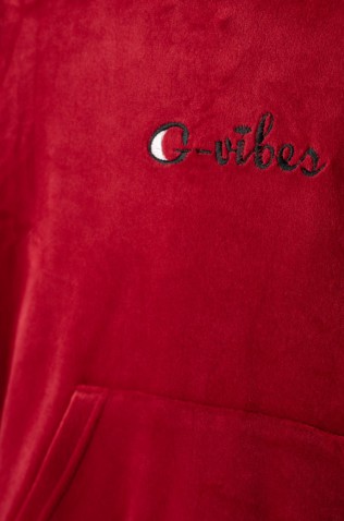 Σετ φόρμας βελουτέ  για κορίτσια EBITA 243007 Μπορντό