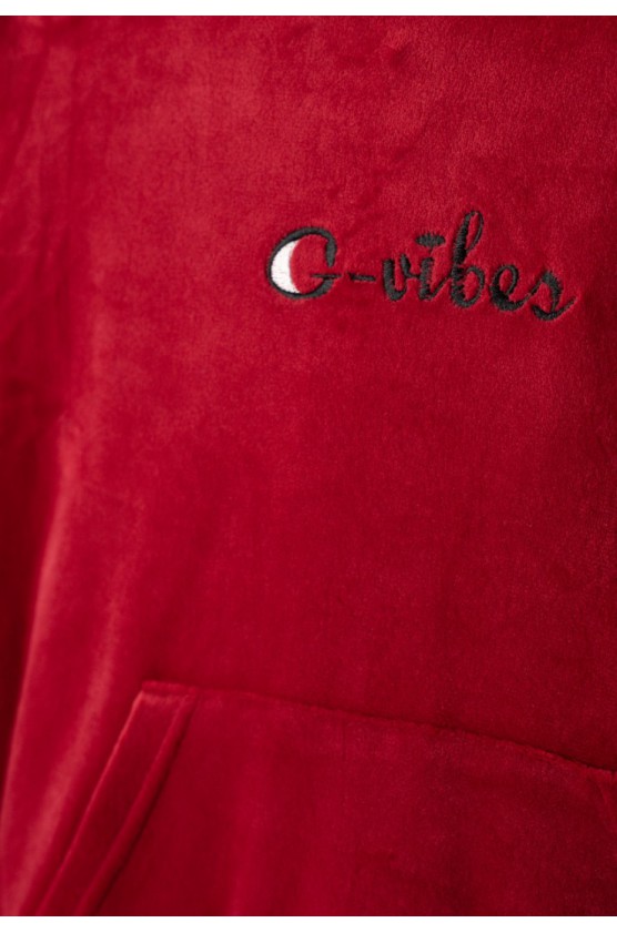 Σετ φόρμας βελουτέ  για κορίτσια EBITA 243007 Μπορντό