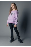 Σετ μπλούζα με κολάν   για κορίτσια EBITA 243017 λιλά
