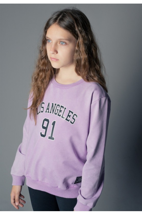 Σετ μπλούζα με κολάν   για κορίτσια EBITA 243017 λιλά